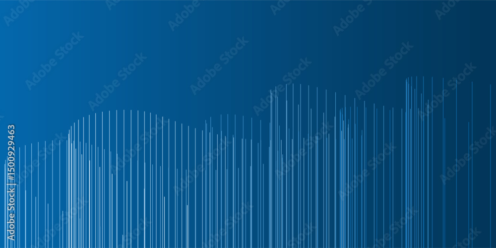 Poster a sleek dark blue abstract background with wave lines and smooth gradients. the dynamic design and s
