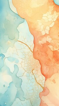 Coral aqua fruid abstract map backgrounds.