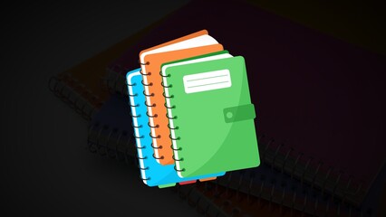 Organized Learning: Empowering Productivity with Color-Coded Notebooks