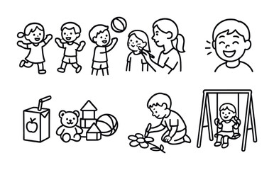 Playful children activities and family moments for learning and fun