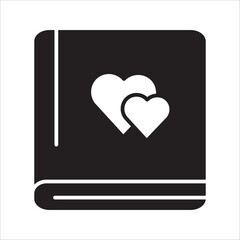  diary icon set, book love for your website design, logo, app, UI Vector design. on white background.


