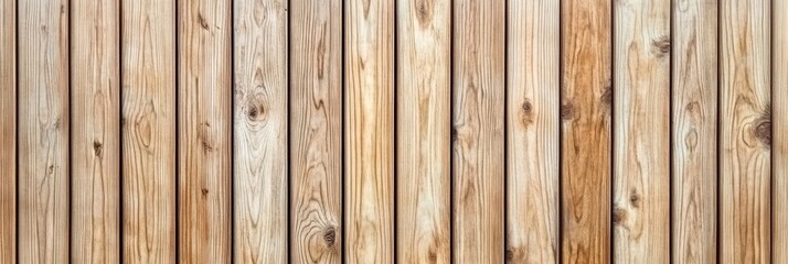 Obraz premium Natural Wood Plank Background, Light Toned Ash Timber Texture, Stylish Wainscoting, Close-Up View.