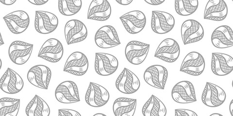 Doodle dumplings pattern background. Dim sum seamless pattern background. dim sum doodle pattern background.