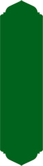 Minimalist Green Islamic Label Vector Design, Green Islamic Label