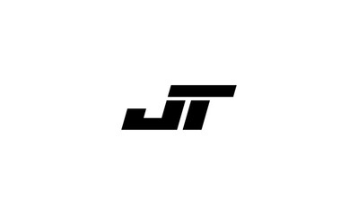 JT initial letters, monogram logo