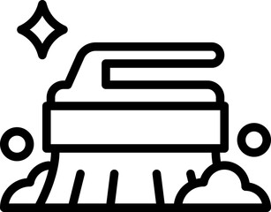 Cleaning brush icon
