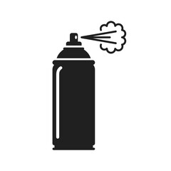 Spray can icon in flat style. Aerosol bottle vector illustration on isolated background. Gas container sign business concept.