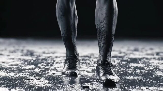 Uphill Battle: Grit and Strain in Motion