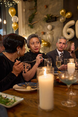 People at 60th birthday party at nightclub
