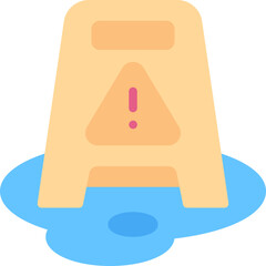 Wet floor icon