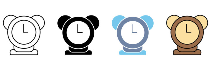 ALARM CLOCK concept line icon. Simple element illustration.