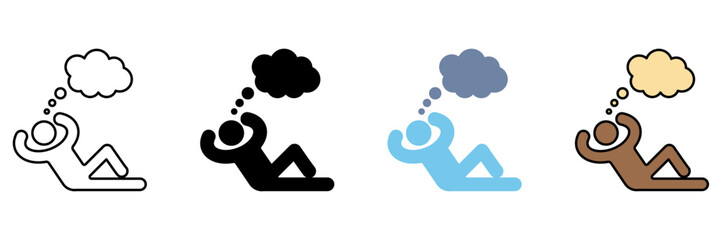REST concept line icon. Simple element illustration.