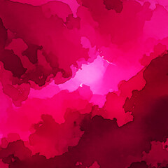 Layered Magenta Ink Wash