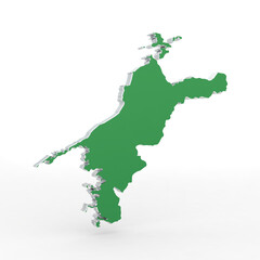 愛媛県（緑：左25度：影あり）