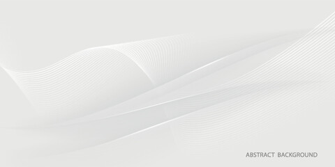 abstract grey background with gradient color and artistic dynamic line decoration