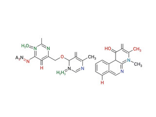 Naklejka premium Chemical Compound Structure Image