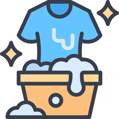 Washing shirt icon