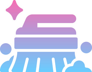 Cleaning brush icon