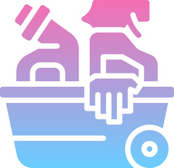 Cleaning tools icon