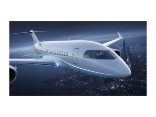Fototapeta premium Modern Airplane: Flight & Travel