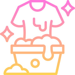 Washing shirt icon