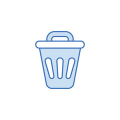 Trash icon design with white background stock illustration