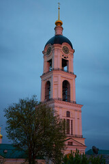 A tall tower with a clock on it