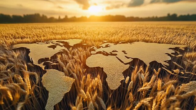 Global trade: video wheat import export processes, international supply chain, agricultural logistics, market distribution, cross-border commerce, and economic connections across nations.