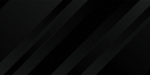 Obraz premium Black abstract geometric background. Modern shape concept.