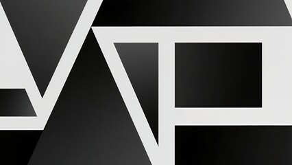 Futuristic Geometric Interface with Abstract Shapes