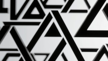 Futuristic Geometric Interface with Abstract Shapes