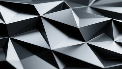 Futuristic Geometric Interface with Abstract Shapes