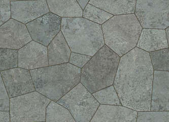 seamless flagstone rubble gray stone texture pattern	