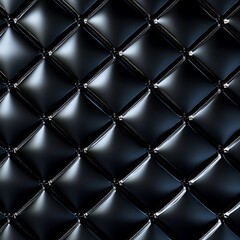 Black leather upholstery with a seamless vintage texture design