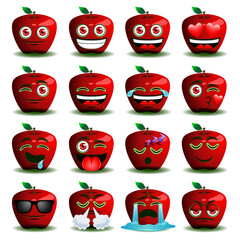 Apple emoji with any expression. best for chatting sticker.
