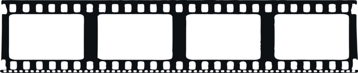  Blank Film Strip Template for Movie Editing, Photography, Cinematic Storytelling, Video Production, Animation, Retro Film Design, Classic Cinema Frames, Empty Reel Placeholder, Media Art, Graphic