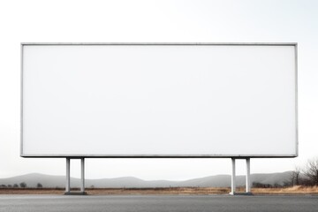 Obraz premium White Billboard billboard advertisement architecture.