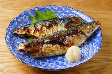 鯖の塩焼き