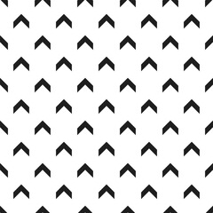 Arrow pattern seamless monochrome geometric