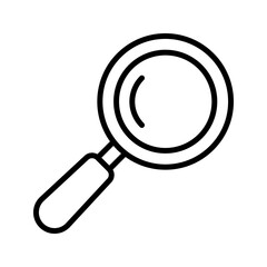 Search icon vector, Magnifying glass search icon, flat vector illustration, scan search symbol isolated. search symbol for web icons, zoom lens sign.