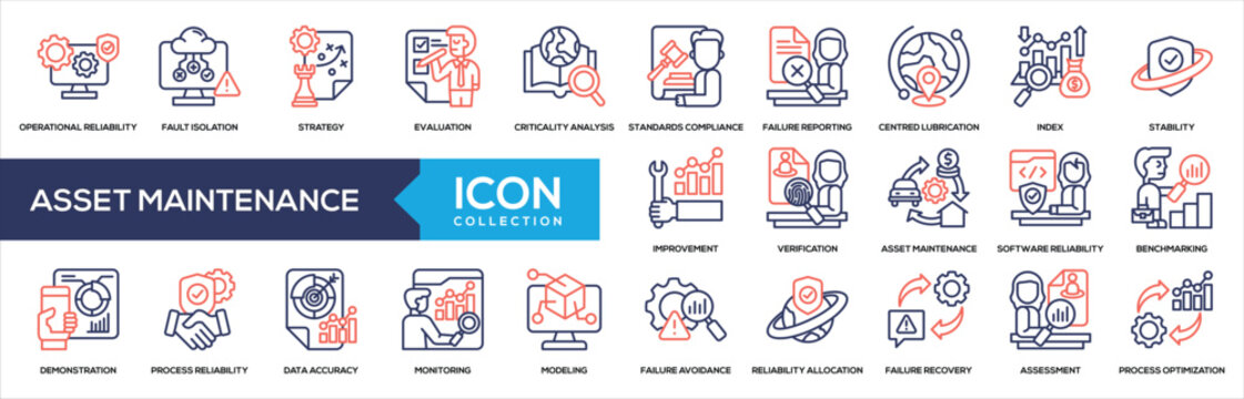 Asset Maintenance Icon Collection