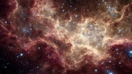 Obraz premium Cosmic Canvas: A breathtaking display of celestial phenomena, showcasing the vibrant colors and intricate formations of a nebula in deep space, a reminder of the universe's vastness and beauty.