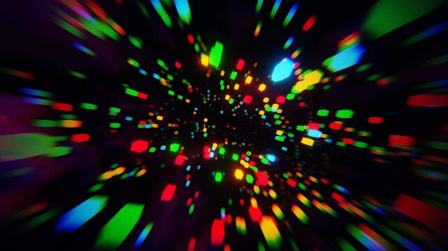 a colorful abstract background with many colored lights