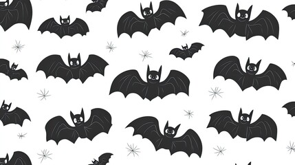 Bats in playful flight against a light background
