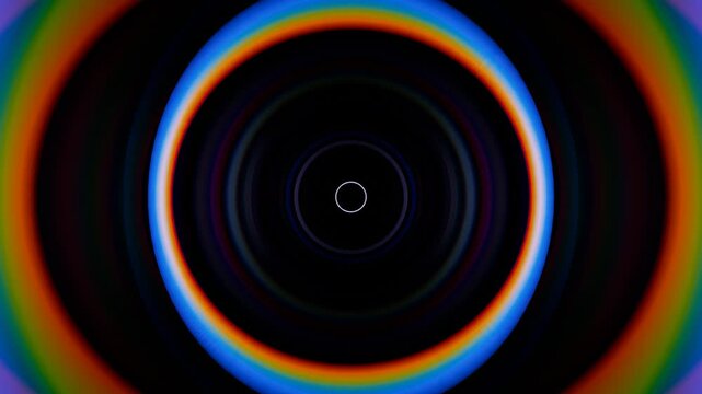 a black hole with a white circle in the center