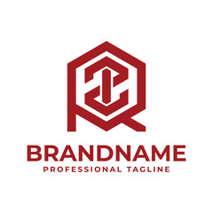 Letters RZI Hexagon Logo, for RZI, RIZ, ZRI, ZIR, IRZ, IZR initials