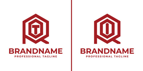 Letters ROT and ROI Hexagon Logo, for ROT, RTO, TRO, TOR, ORT, OTR,ROI, RIO, IRO, IOR, ORI, OIR, initials