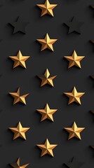 Modern seamless pattern with structured five-pointed stars, great for design templates, branding material, and user interface backgrounds.