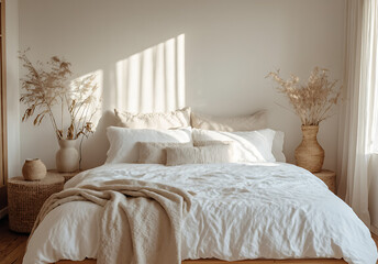 Bed in Morning Sunlight