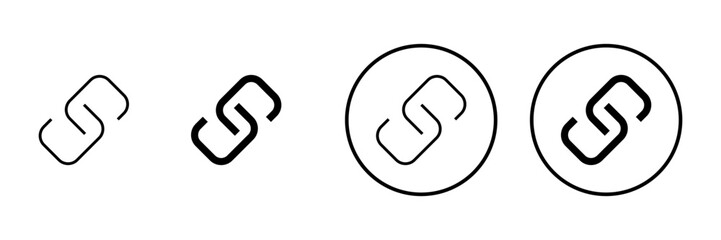 Link icon vector. Hyperlink chain sign and symbol
